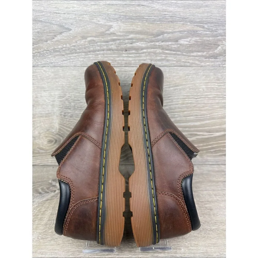 Dr Martens Tipton Slip On Men’s Sz 8/Women’s 9 Brown Leather Oxford Shoes